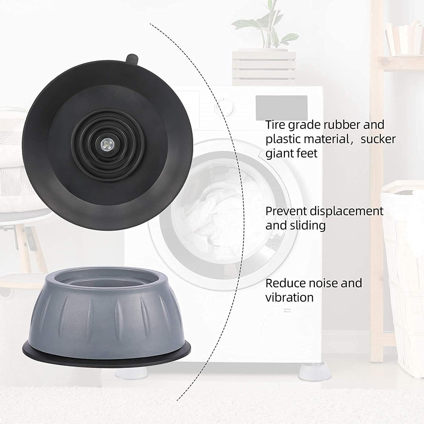 Washing Machines Anti-Vibration Pads (4 pieces)